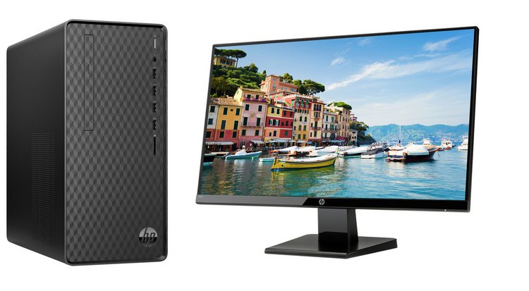 Buy HP i3 8GB 1TB Desktop PC & 24W Monitor Bundle | Desktop ...