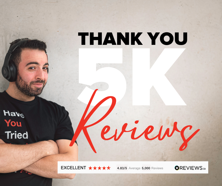 5,000 REVIEWS | 5 PRIZE GIVEAWAY