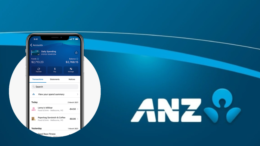 ANZ mobile banking app