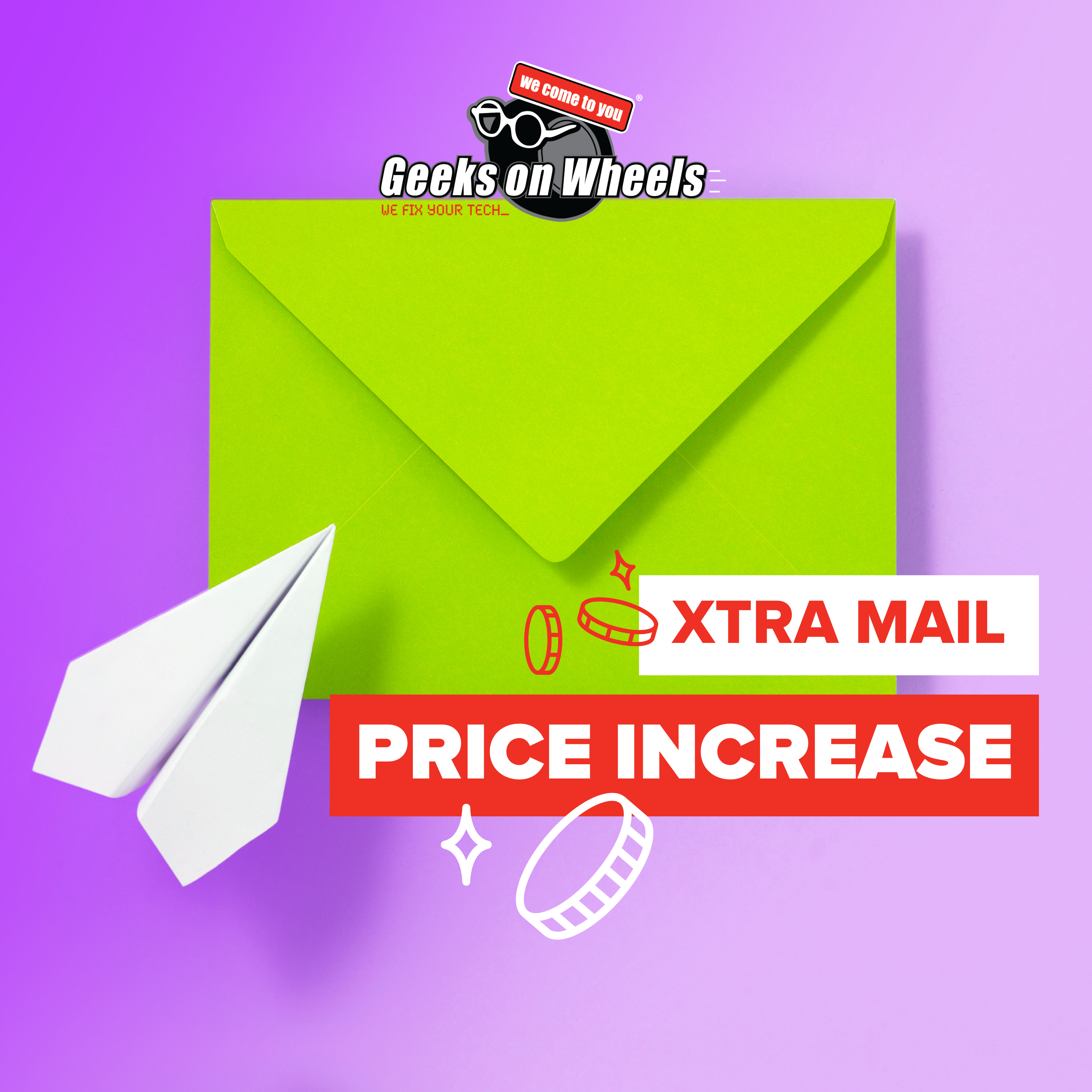 Xtra Mail Price Changes