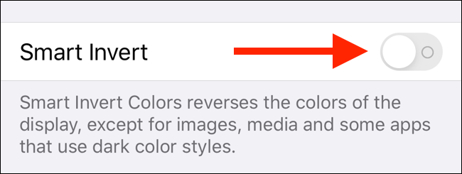 Turn on Smart Invert feature on iPhone